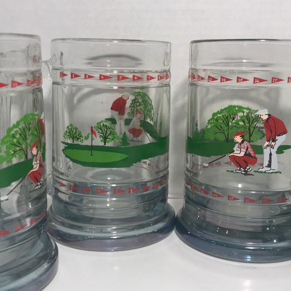 Set of 4 NWOT Vtg Crystal Princess House Gulf Mugs - Picture 4 of 8